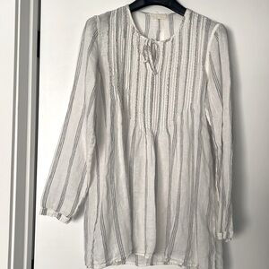 CP Shades Striped Linen Tunic Top